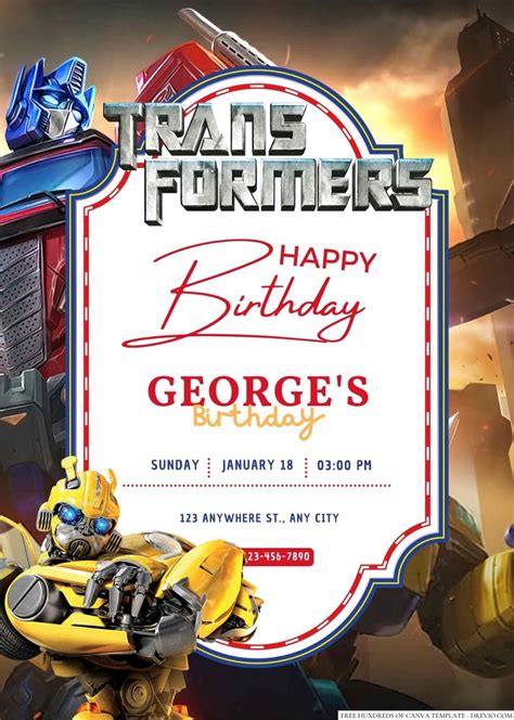 transformer invitation template|clever transformer invitation.